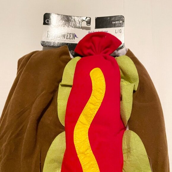Size Large Celebrate Hot Dog Hotdog Food Halloween Costume for Pet Halloween - Picture 5 of 14